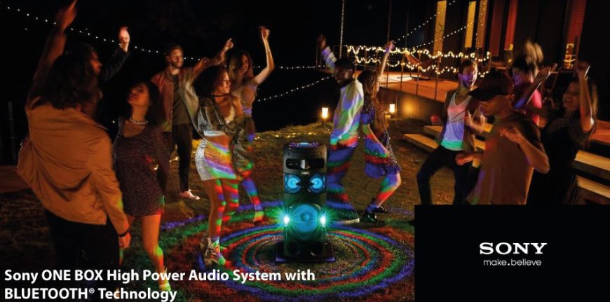 Sony ONE BOX High Power Audio System with BLUETOOTH®- V90DW, V81D ...