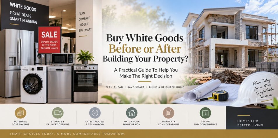 Should You Buy White Goods Before Or After Building Your Property