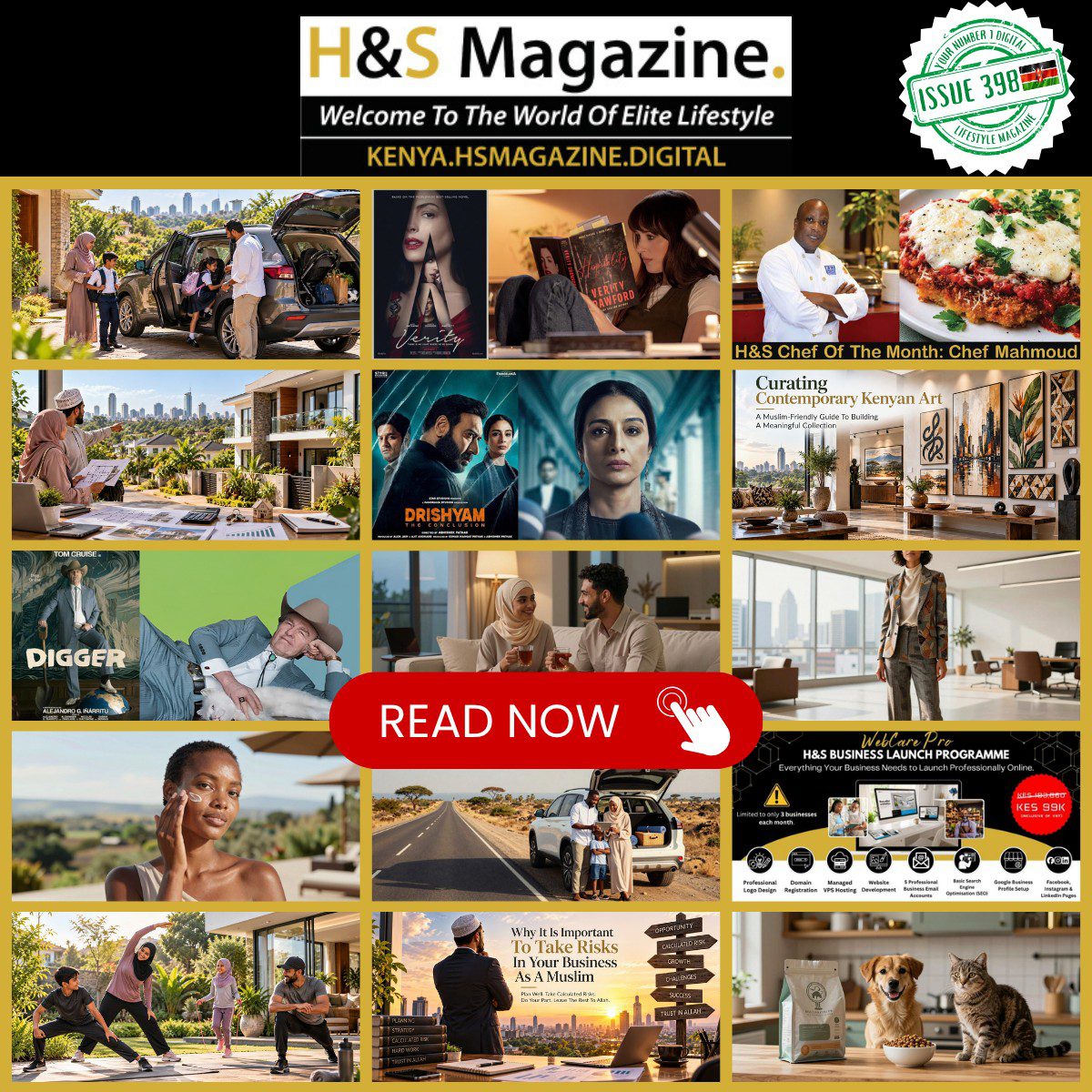 Issue 398 New H&S Magazine Grid Collage Issue