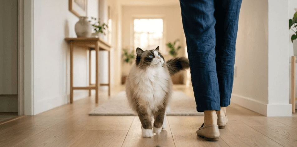 Why Does Your Cat Follow You Everywhere? 7 Surprising Reasons – H&S Pets Galore